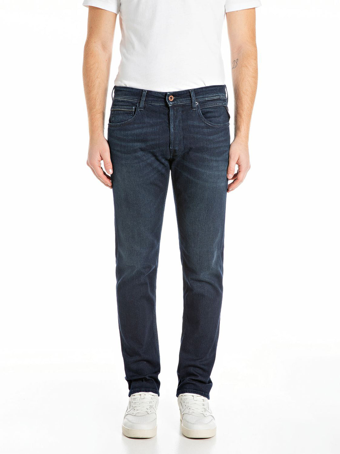 Replay Jeans MA972 – Blauw-99% katoen, 1 elastaan-HEREN BROEKEN-Blauw