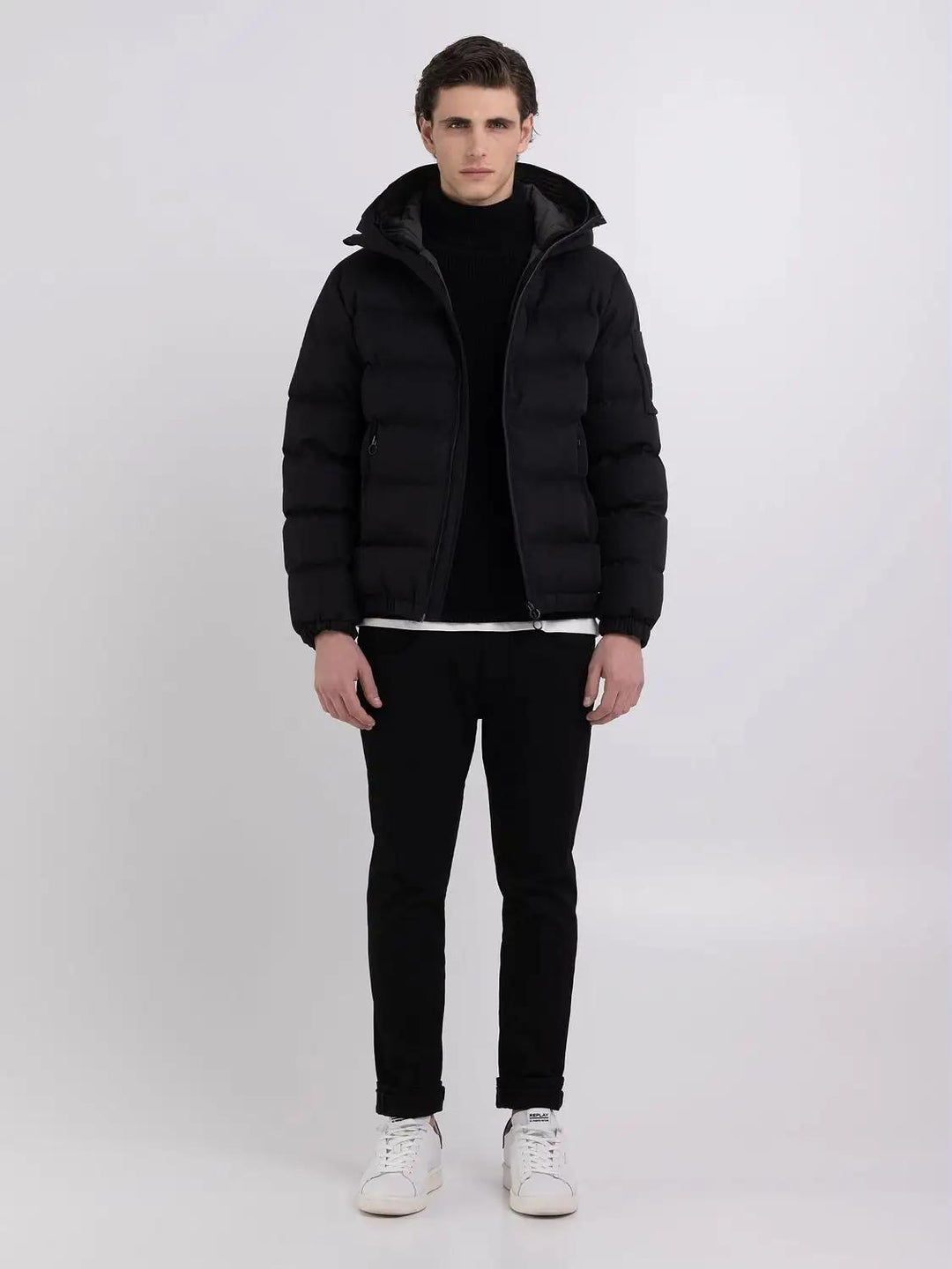 Replay SARTORIALE jack-100% polyester-HEREN JASSEN & JACKS-Zwart