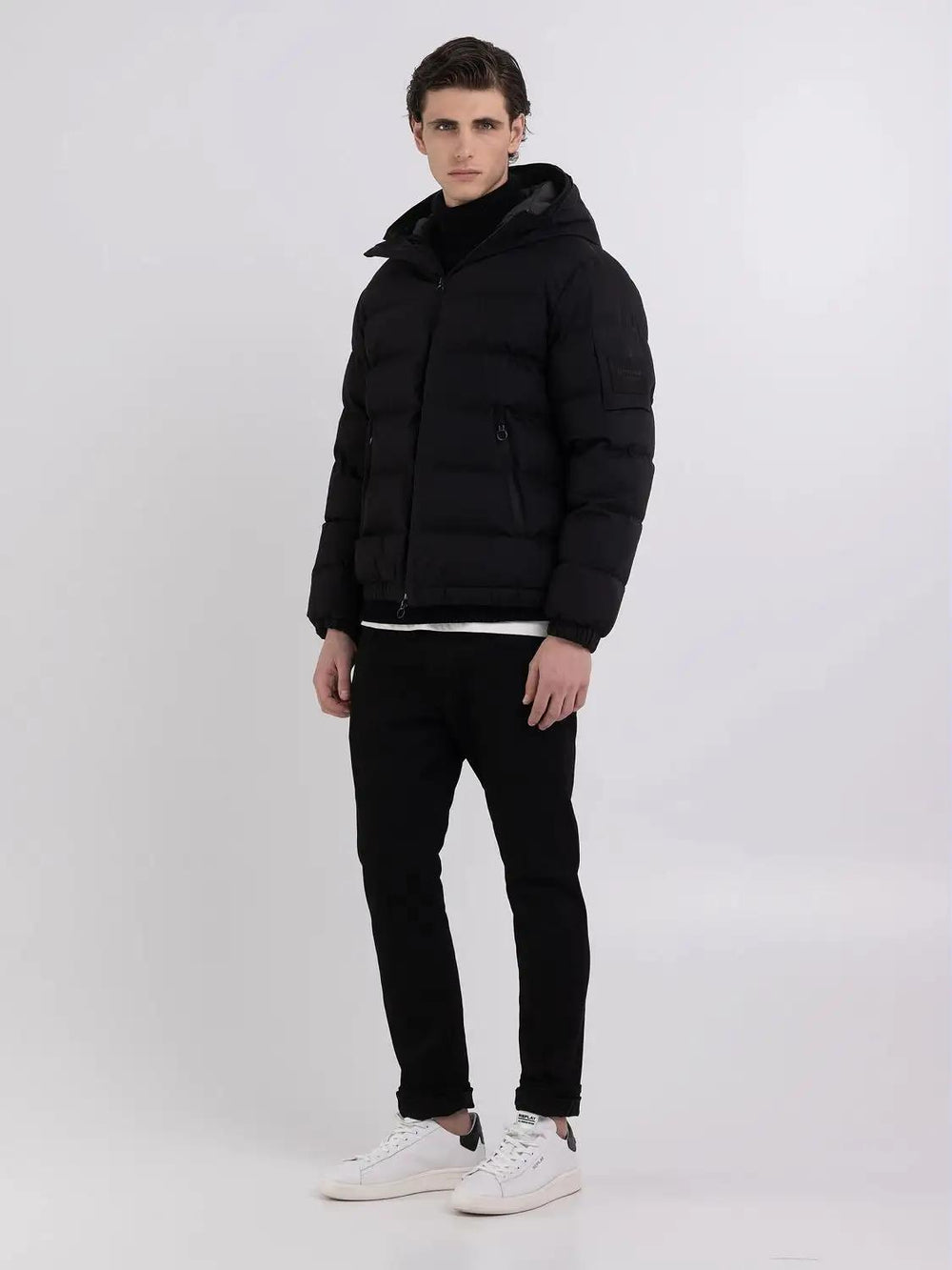 Replay SARTORIALE jack-100% polyester-HEREN JASSEN & JACKS-Zwart