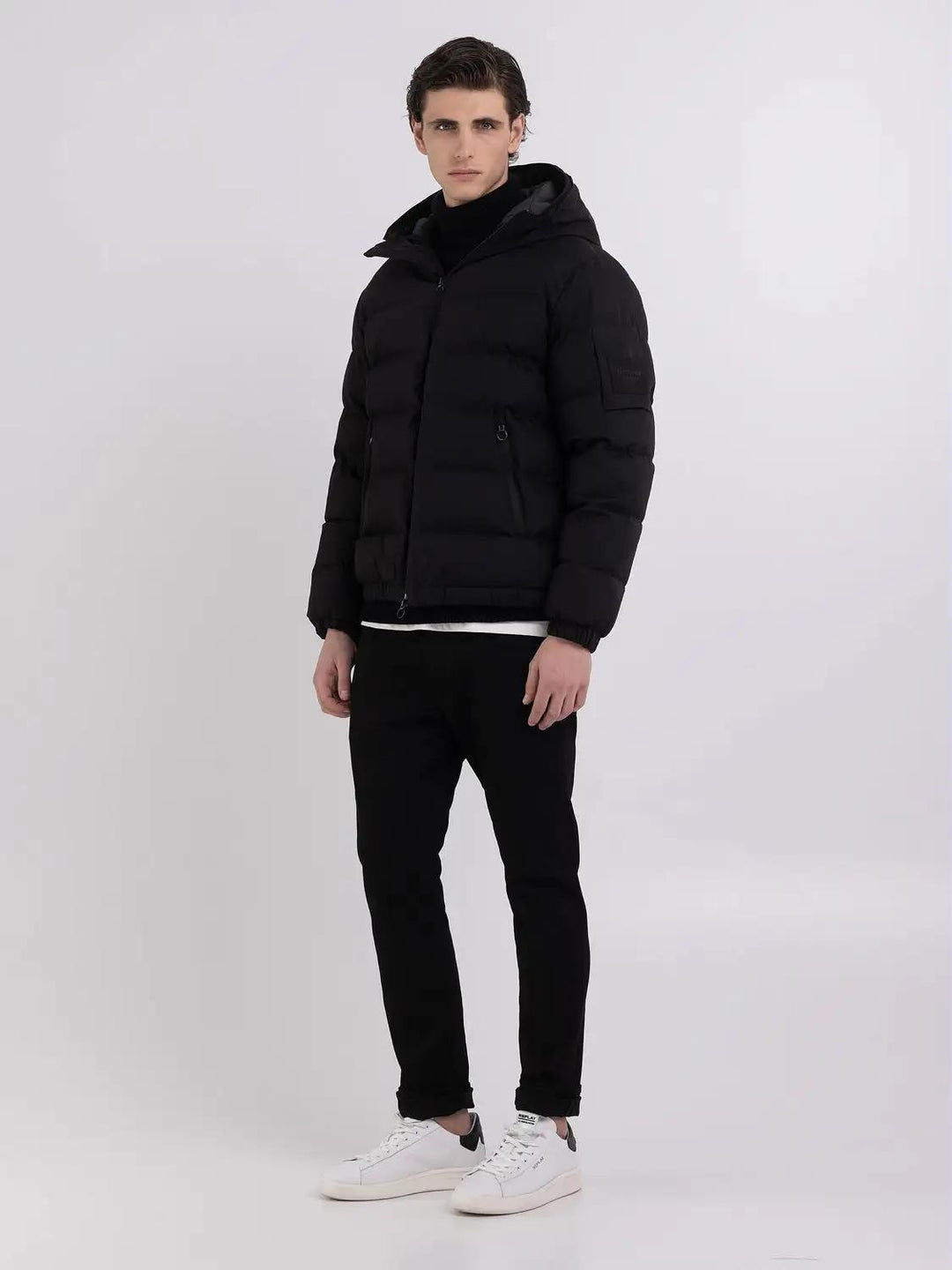 Replay SARTORIALE jack-100% polyester-HEREN JASSEN & JACKS-Zwart