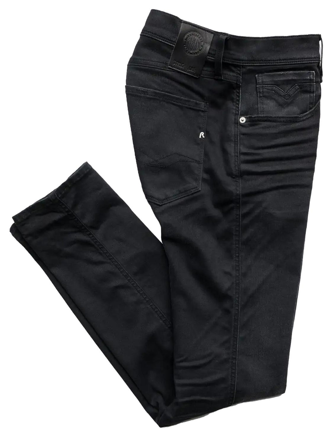 Replay slim fit ANBASS jeans-88% katoen, 8% polyester, 4% elasthaan-HEREN BROEKEN-Zwart