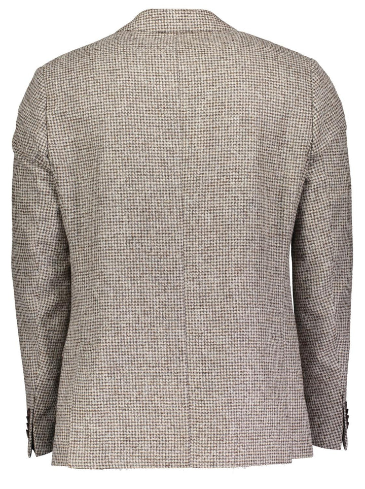 Roy Robson colbert-37% wol, 20% polyamide, 19% polyester, 17% acryl, 4% alpaka, 3% viskose-HEREN PAKKEN & COLBERTS-Bruin