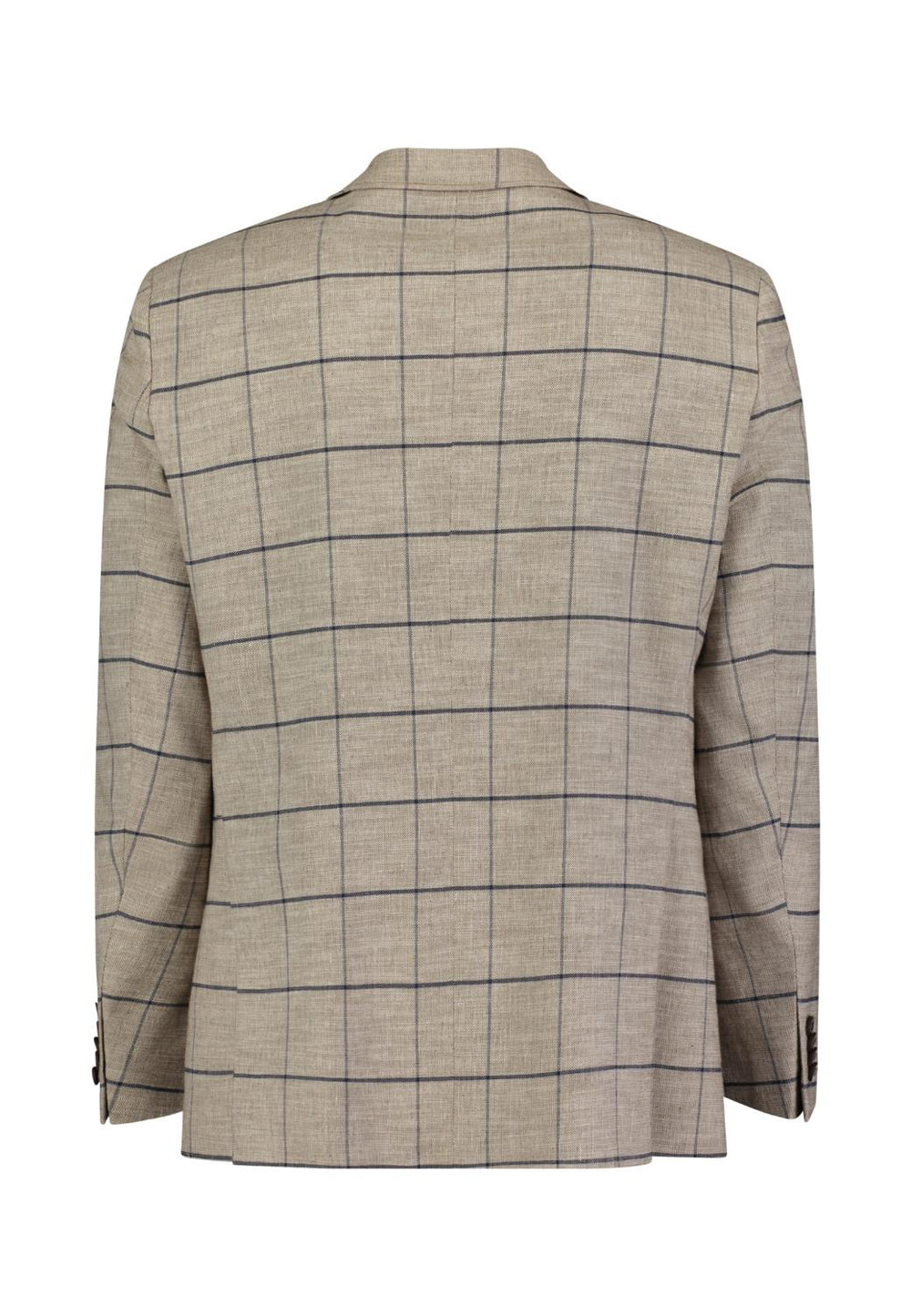 Roy Robson colbert-38% linnen, 35% katoen, 25% polyester, 2% elasthaan-HEREN PAKKEN & COLBERTS-Bruin