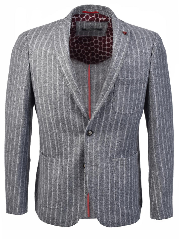 Roy Robson colbert-54% acylic, 24% wol, 22% polyester-HEREN PAKKEN & COLBERTS-Grijs