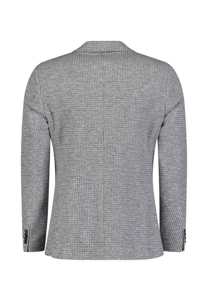 Roy Robson colbert blauw-53% Katoen<br />45% Polyester<br />2% Elastan-HEREN PAKKEN & COLBERTS-Blauw