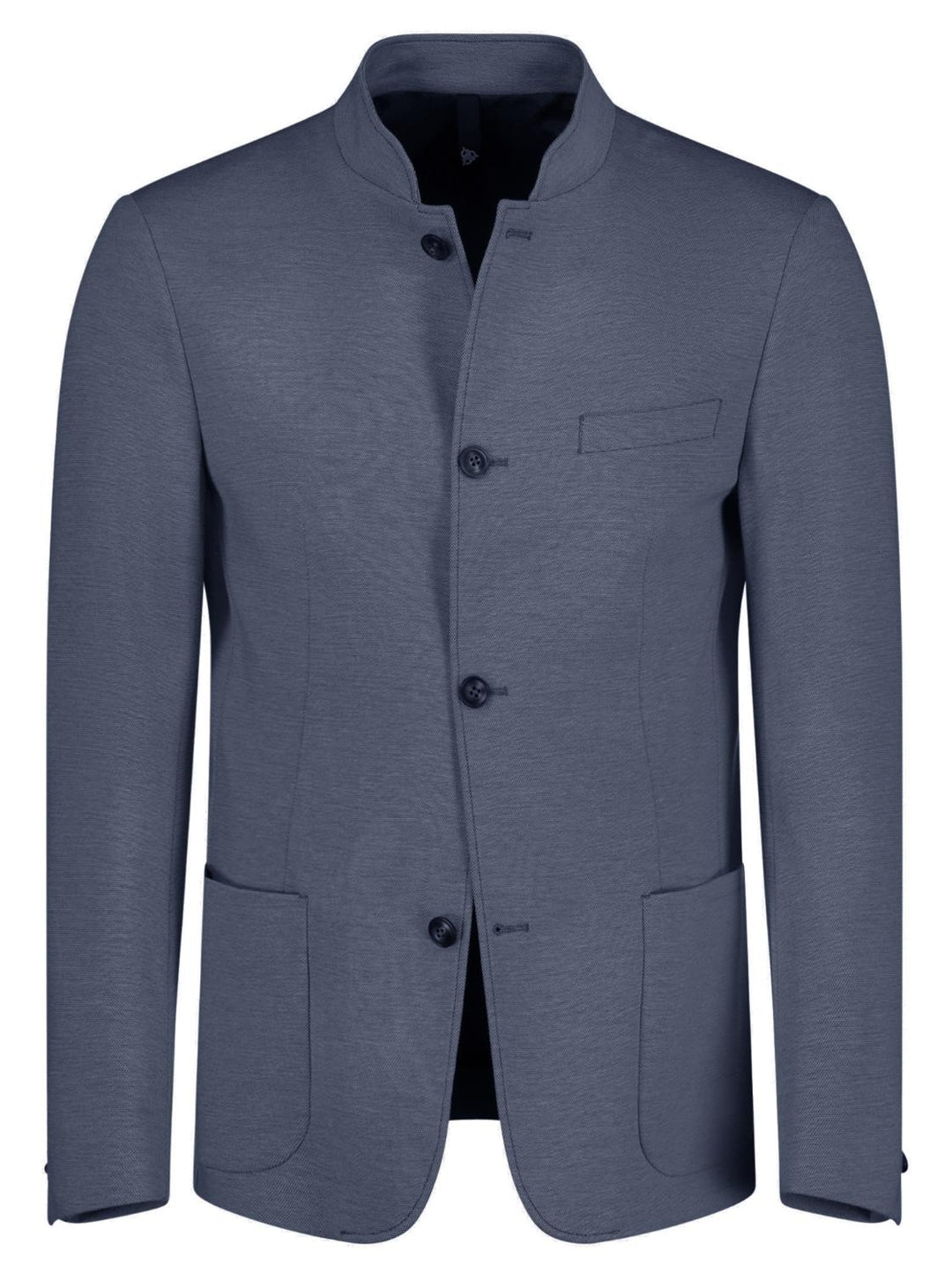 Roy Robson colbert blauw-60% katoen, 40% polyamide-HEREN PAKKEN & COLBERTS-Blauw