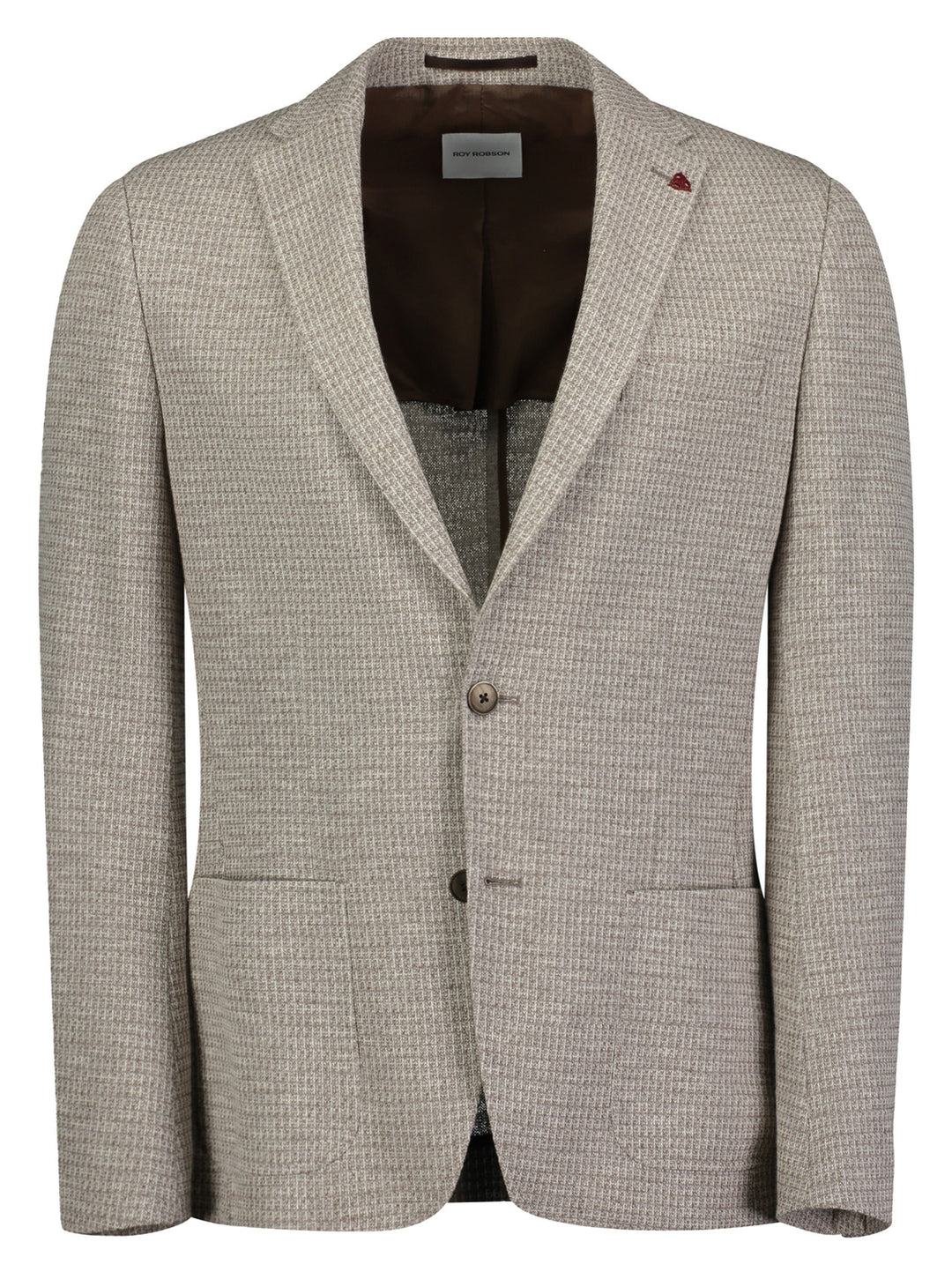 Roy Robson colbert bruin-53% Katoen<br />45% Polyester<br />2% Elastan-HEREN PAKKEN & COLBERTS-Beige