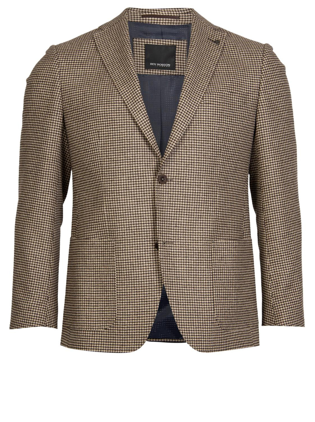 Roy Robson colbert Regular fit-60% wol, 35% polyester, 5% polyamide-HEREN PAKKEN & COLBERTS-Bruin