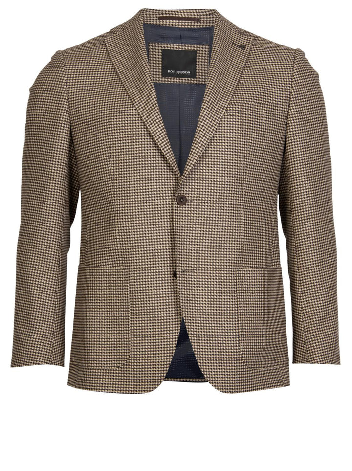 Roy Robson colbert Regular fit-60% wol, 35% polyester, 5% polyamide-HEREN PAKKEN & COLBERTS-Bruin