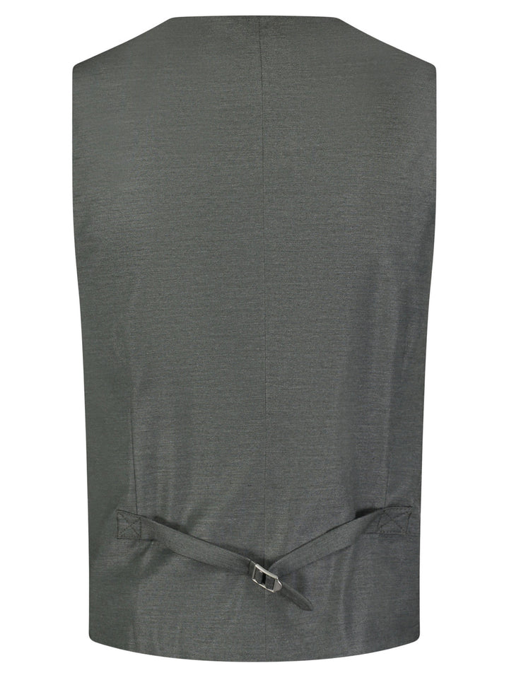 Roy Robson gilet-57% Scheerwol<br />40% Viscose<br />3% Elastaan-HEREN PAKKEN & COLBERTS-Groen