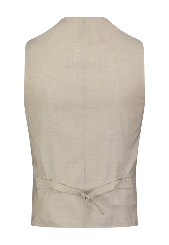 Roy Robson Gilet – Beige-57% Scheurwol<br />40% Viscose<br />3% Elastaan-HEREN PAKKEN & COLBERTS-Beige
