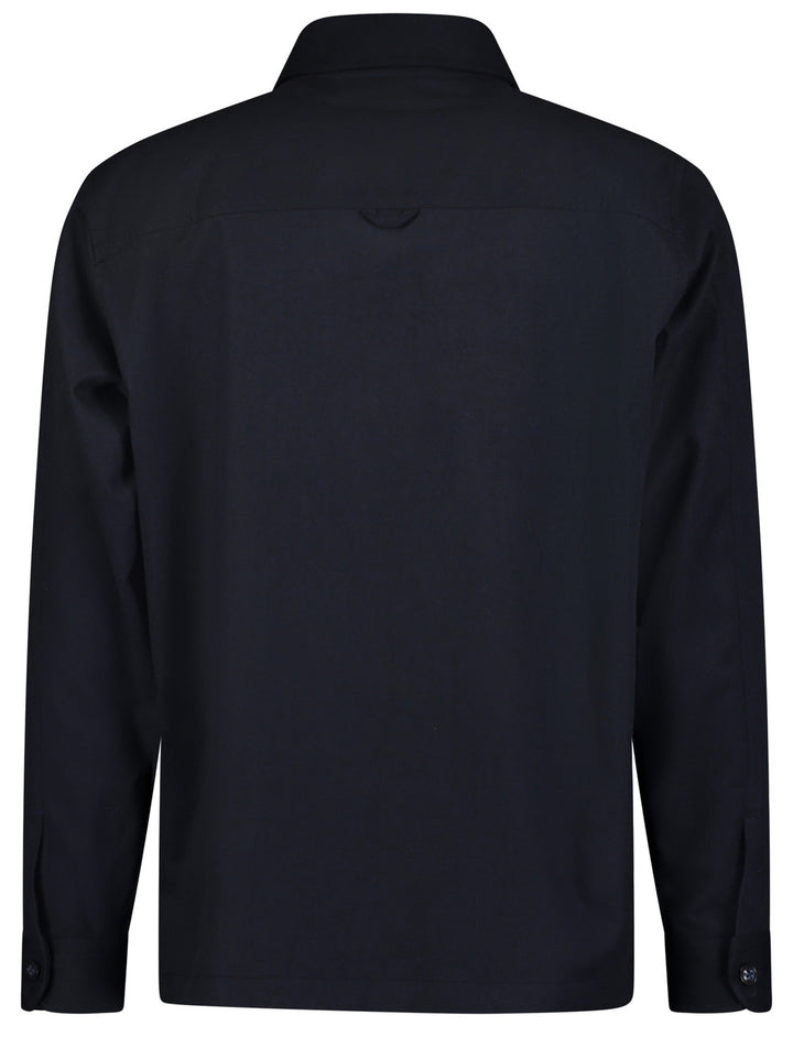 Roy Robson overshirt navy-CV (Viscose): 27%<br />PES (Polyester): 26%<br />REC. PES (Recycled Polyester): 25%<br />WV (Wool): 20%<br />EA (Elastane): 2%-HEREN SHIRTS-Blauw