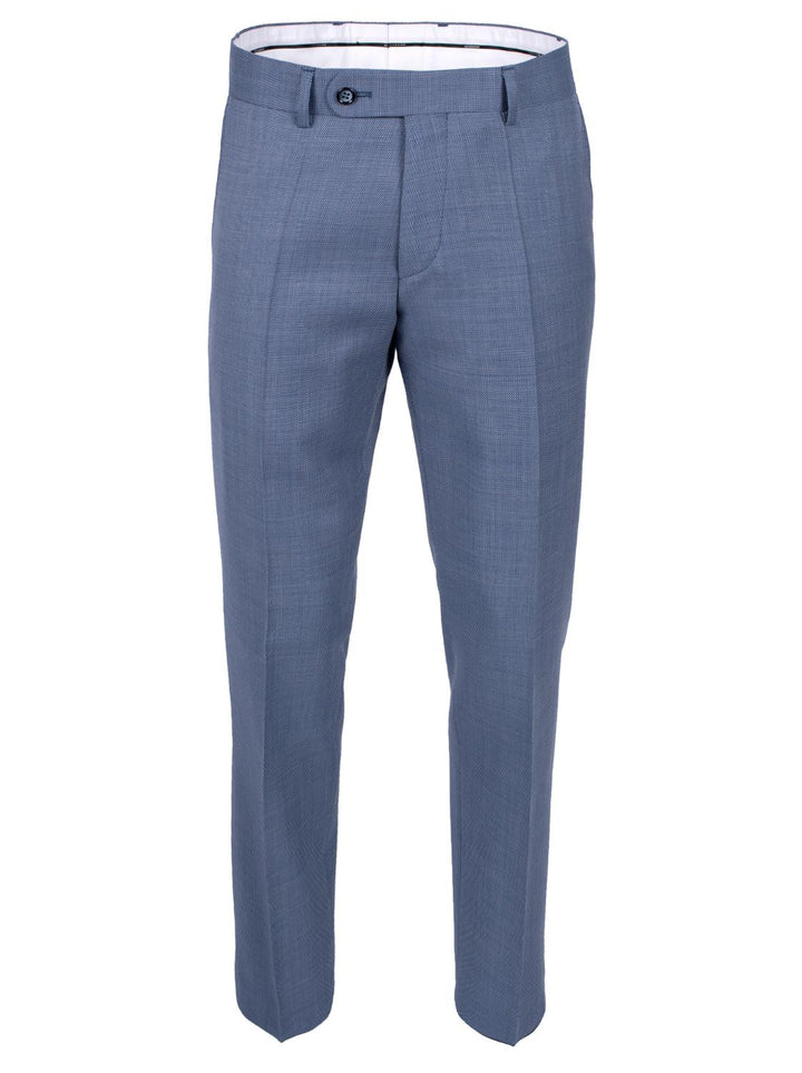 Roy Robson pantalon-60% wol, 40% linnen-HEREN PAKKEN & JASJES-Blauw