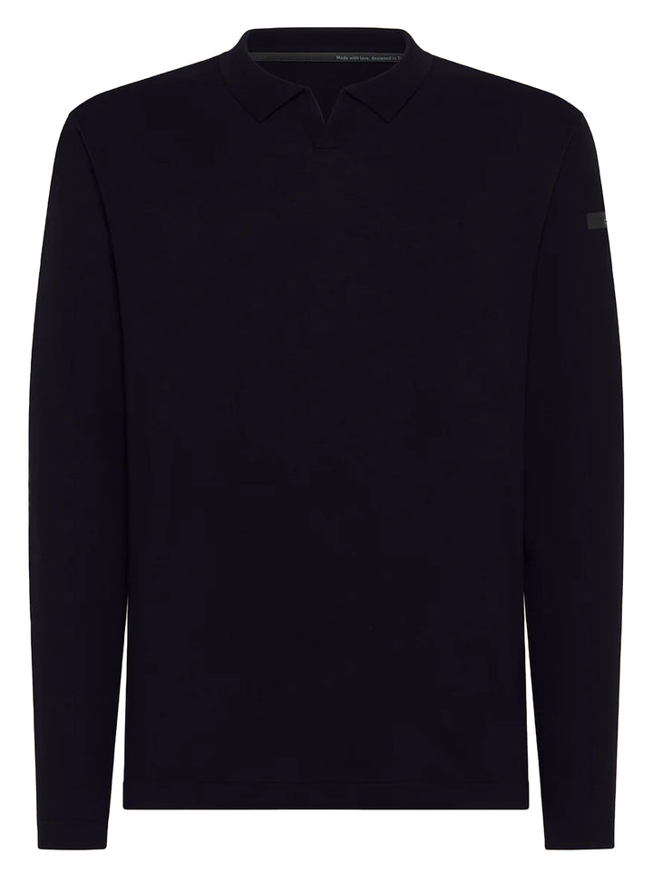 RRD Shirty Polo Knit – Blauw-95% katoen, 5% elastaan-HEREN POLO'S & T-SHIRTS-Blauw