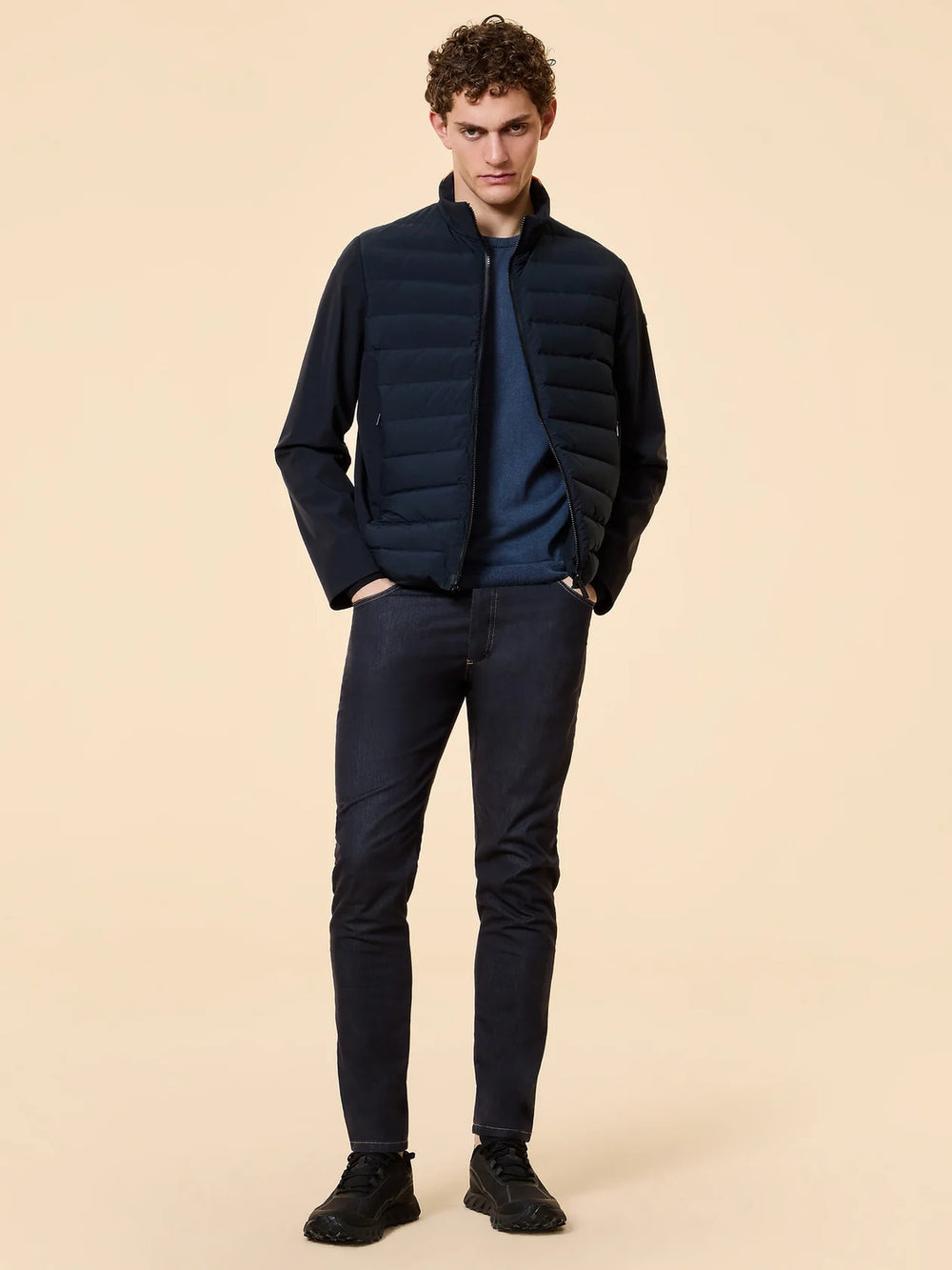 RRD Summer Superrduck Hybrid Jack – Blauw-86% polyamide, 14% elastaan-HEREN JASSEN & JACKS-Blauw