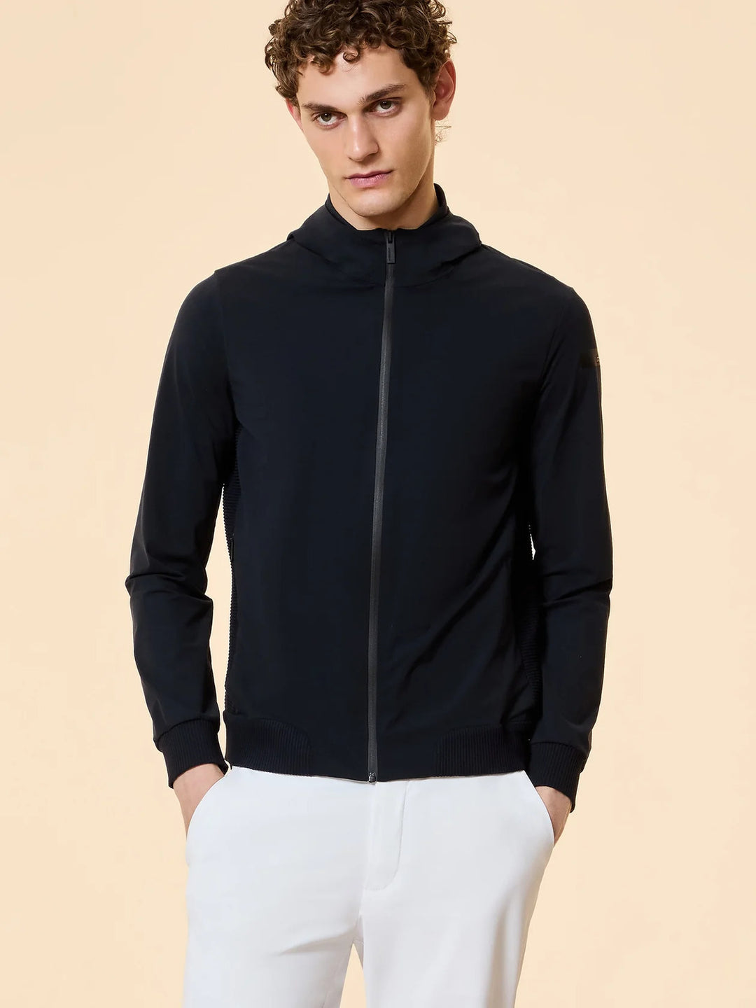 RRD Surflex Soft Touch Hood Zip Fleece – Blauw-79% polyamide, 21% elastaan-HEREN JASSEN & JACKS-Blauw