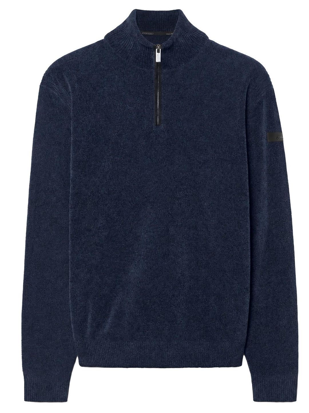 RRD Velvet Half Zip Knit – Blauw-87% polyester, 13% elastaan-HEREN TRUIEN & VESTEN-Blauw