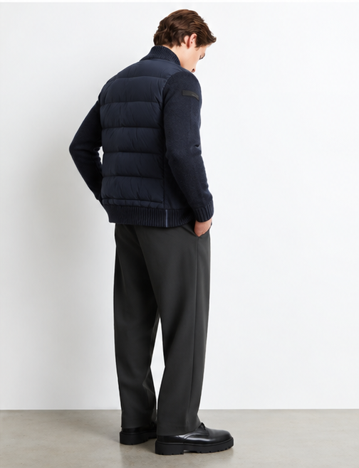 RRD Wool Cash 7 Hybrid Jack – Blauw-55% wol, 40% polyamide, 5% kasjmier<br />Voorkant: 100% polyester-HEREN JASSEN & JACK
