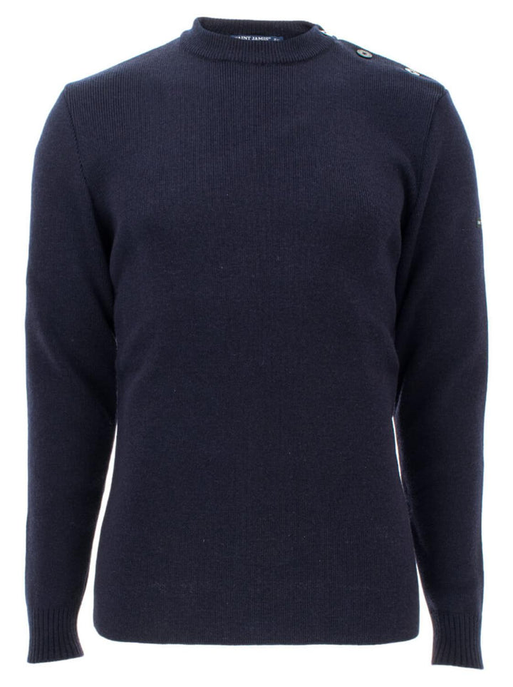 Saint James ROCHEFORT trui-100% wol-HEREN TRUIEN & VESTEN-Blauw