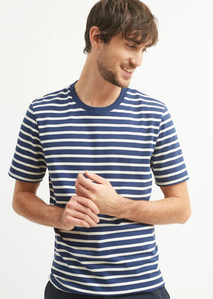 Saint James t-shirt PLOUIDER-100% katoen-HEREN POLO'S & T-SHIRTS-Blauw