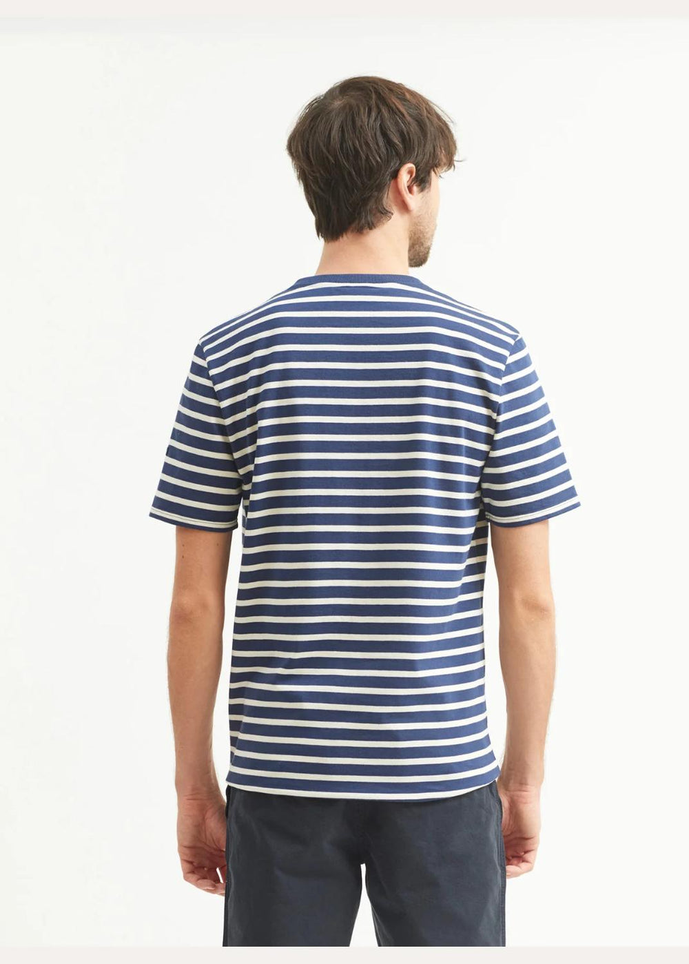 Saint James t-shirt PLOUIDER-100% katoen-HEREN POLO'S & T-SHIRTS-Blauw