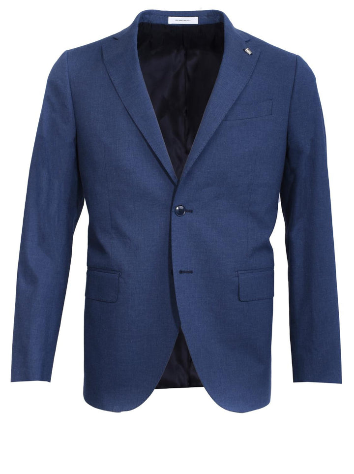 Sartoria Latorre pak-98% katoen, 2% elastaan-HEREN PAKKEN & COLBERTS-Blauw