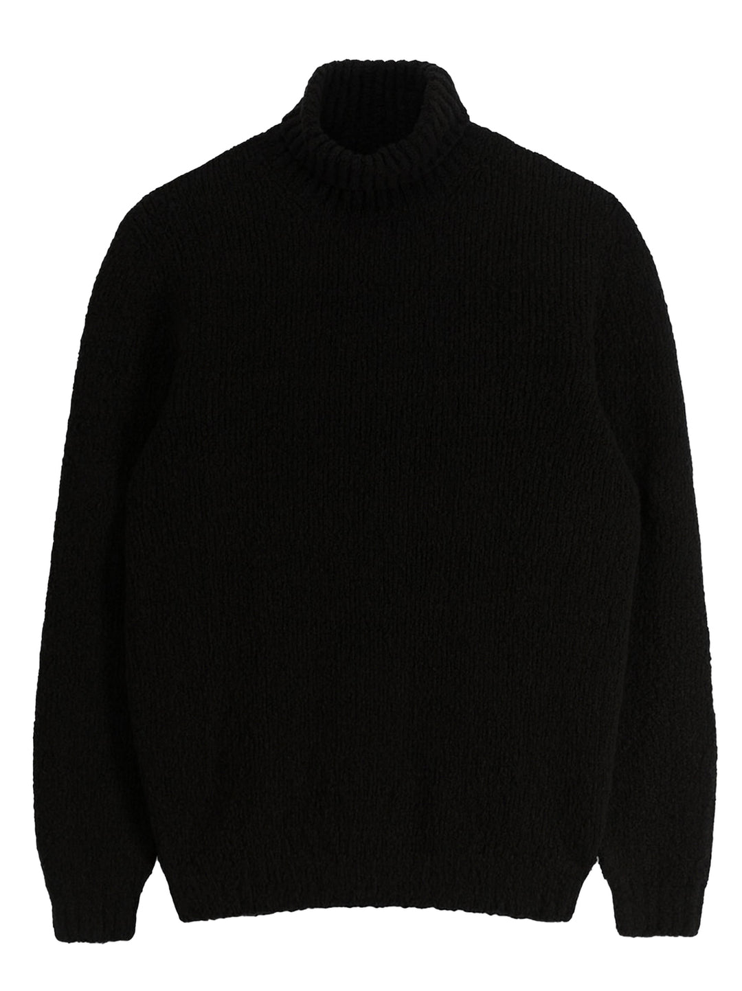 Scaglione Seamless Coltrui – Zwart-57% merinowol, 28% cashmere, 15% polyamide-HEREN TRUIEN & VESTEN-Zwart