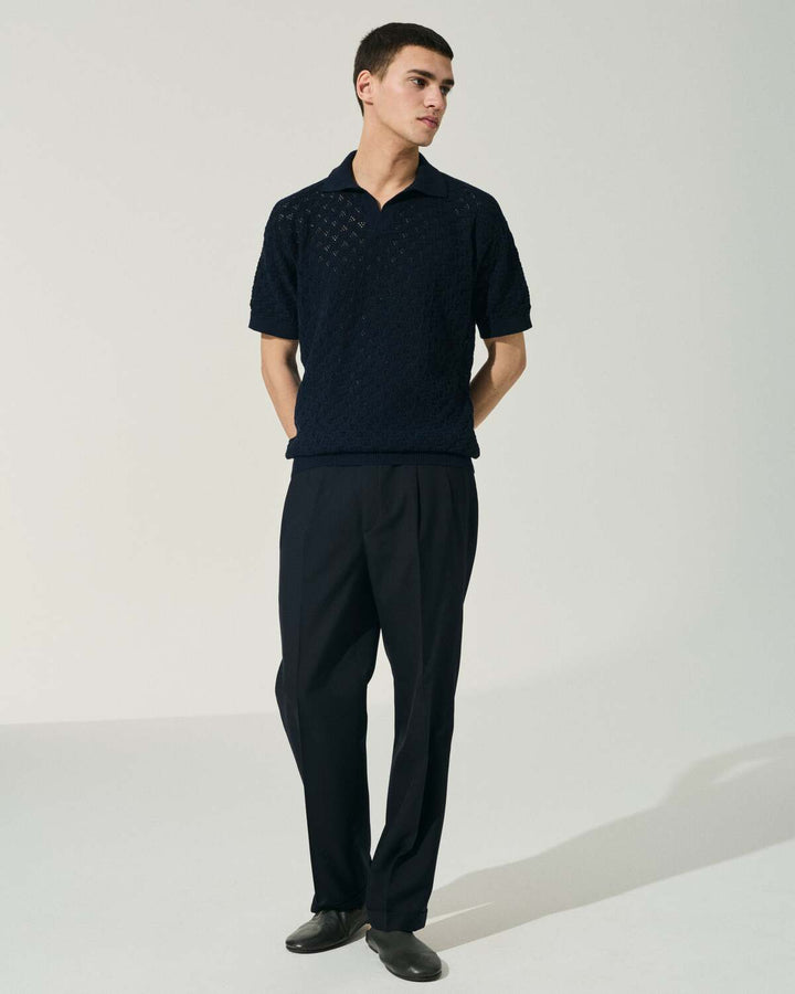 Scaglione t-shirt cot-lux navy-100% Katoen-HEREN POLO'S & T-SHIRTS-Blauw