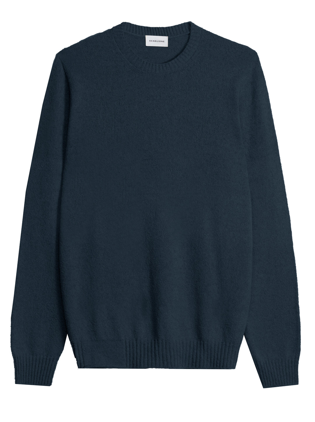 Scaglione trui ronde hals-84% katoen, 16% polyamide-HEREN TRUIEN & VESTEN-Blauw