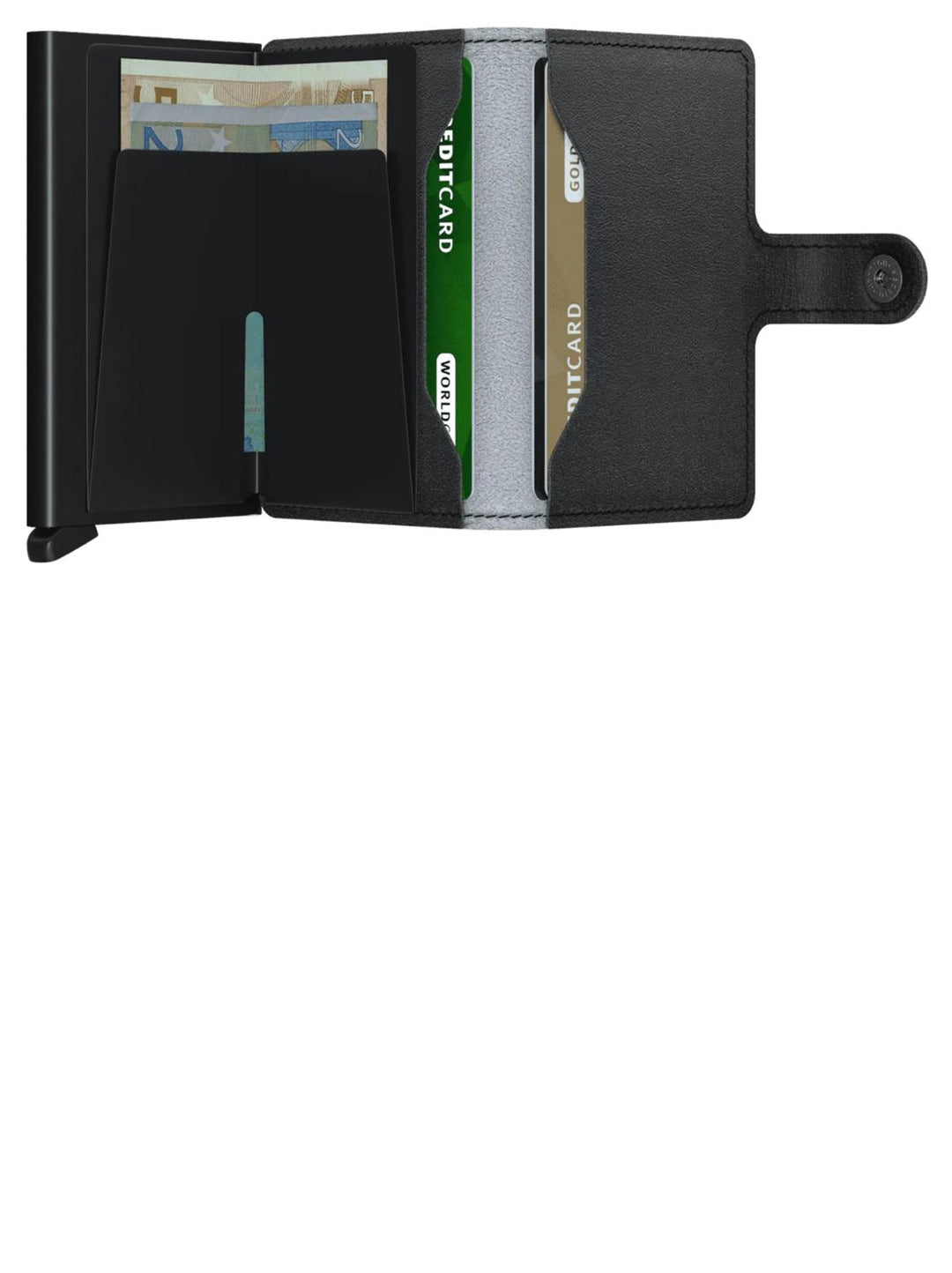 Secrid Miniwallet Night Watch-Leer-HEREN ACCESSOIRES-Groen