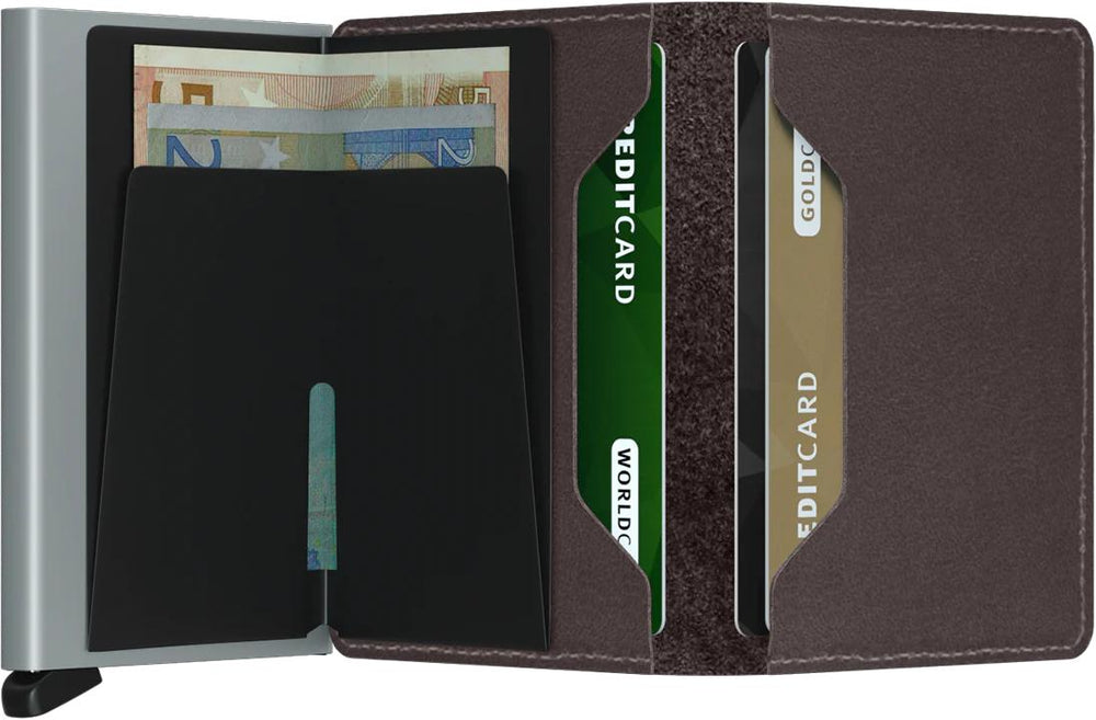 Secrid Slim wallet-HEREN ACCESSOIRES-Bruin