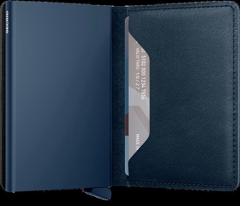 Secrid Slimwallet Matte – Blauw-HEREN ACCESSOIRES-Blauw