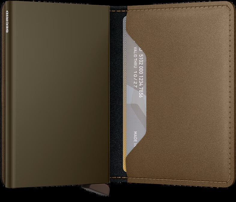Secrid Slimwallet Matte Satin – Bruin-HEREN ACCESSOIRES-Bruin
