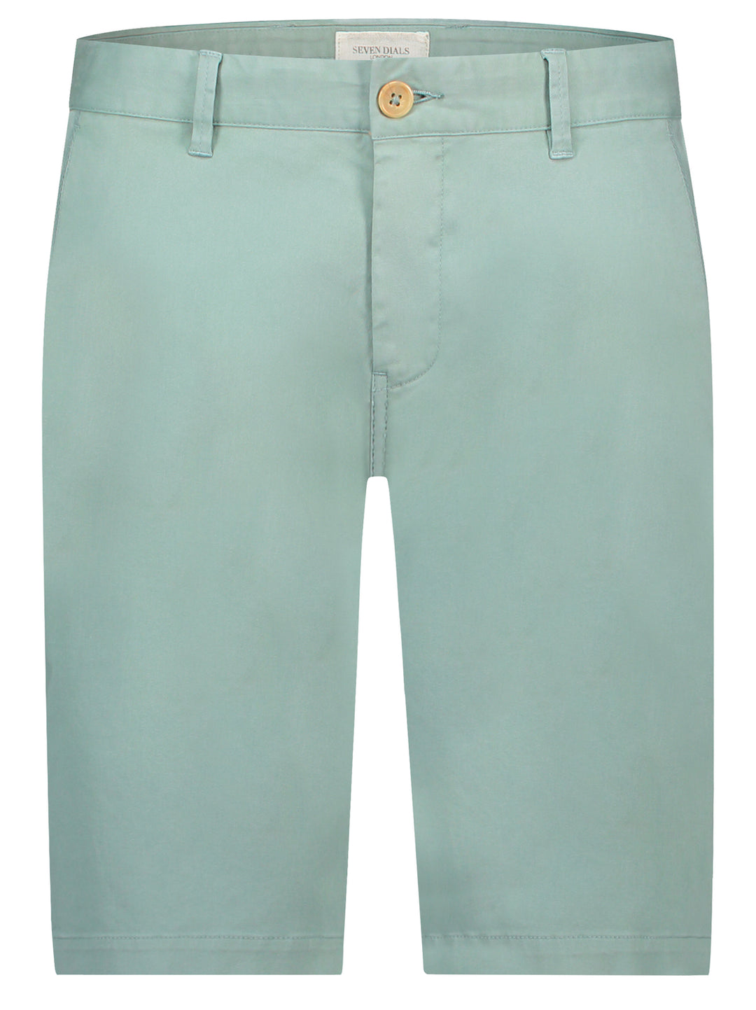 Seven Dials AURICK short steel-97% katoen, 3% elasthaan-HEREN BROEKEN-Groen