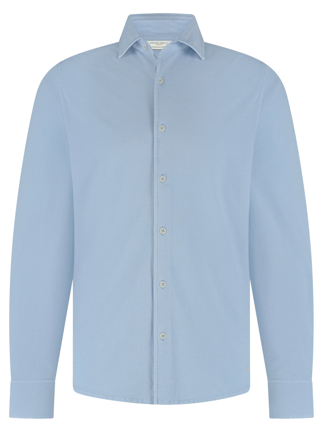 Seven Dials Caspian Buttoned Shirt - Blauw-100% katoen-HEREN SHIRTS-Blauw