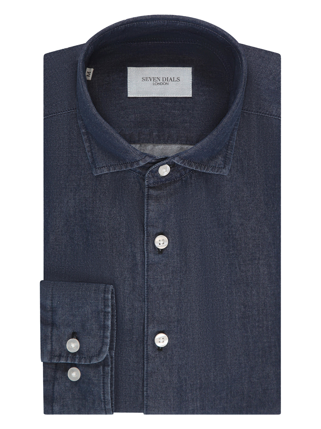 Seven Dials Casual Shirt – Blauw-100% katoen-HEREN SHIRTS-Blauw