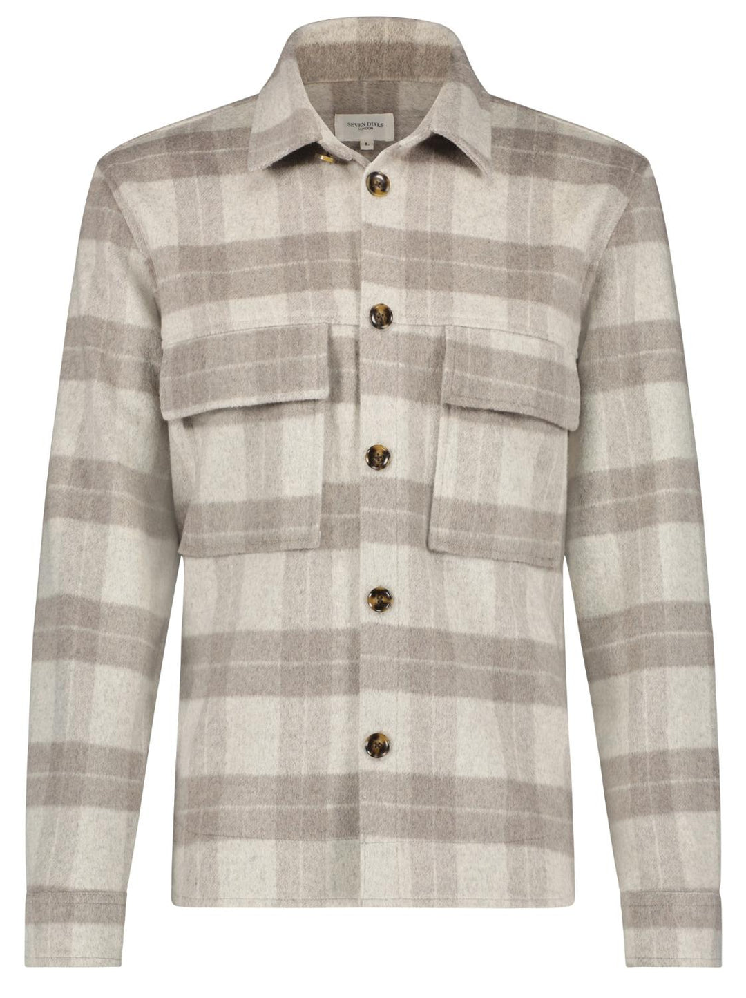 Seven Dials JAGO overshirt-HEREN SHIRTS-Beige