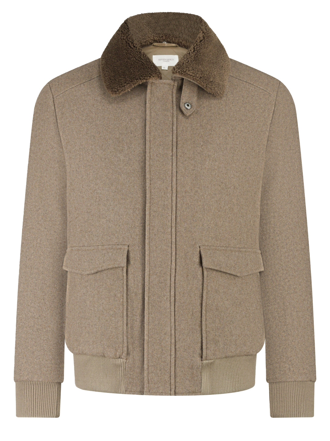 Seven Dials John Wollen Jack – Bruin-50% wol, 45% polyester, 3% nylon, 2% elastaan-HEREN JASSEN & JACKS-Bruin