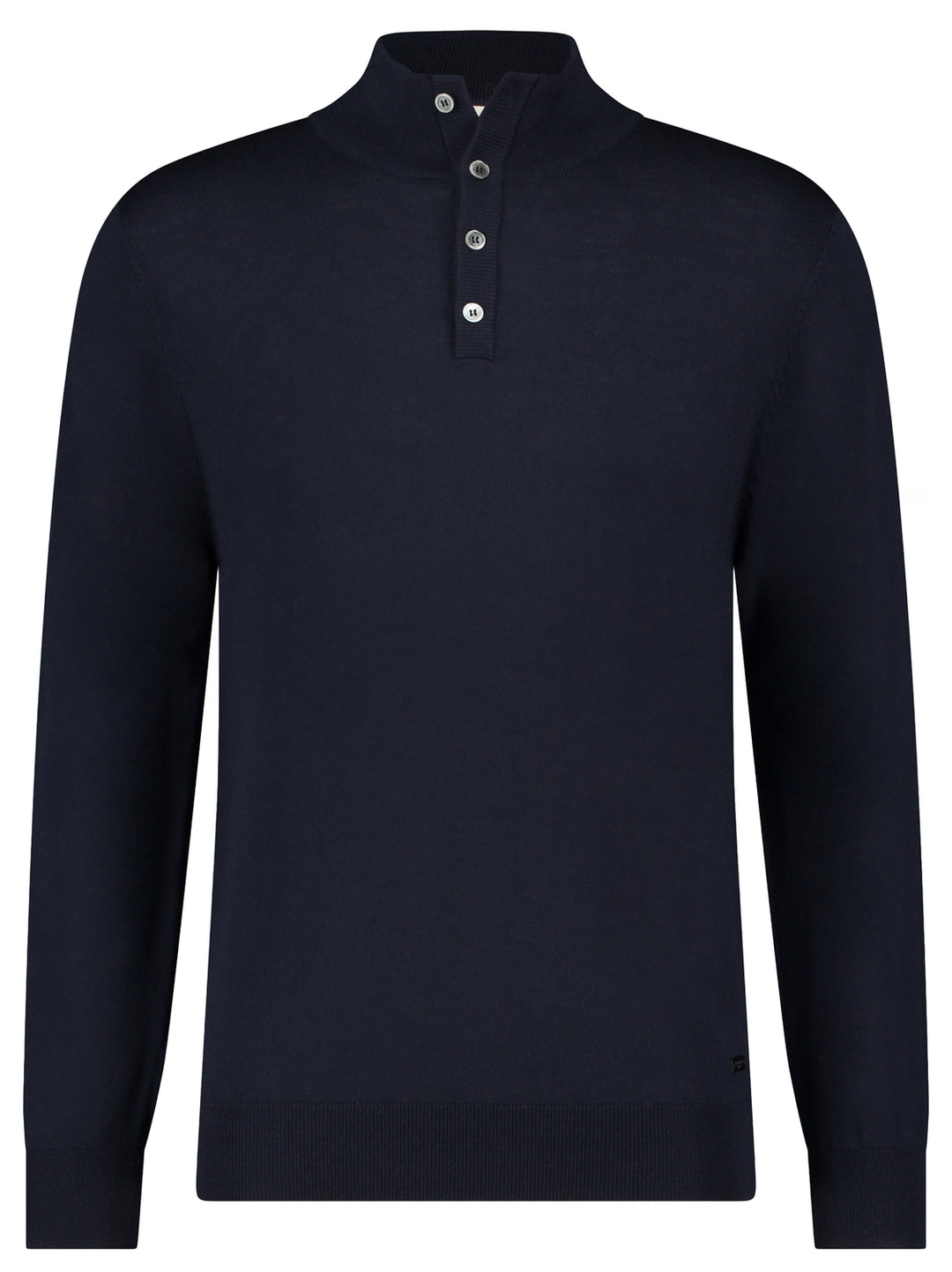 Seven Dials Payton Polo Trui – Blauw-100% merino wol-HEREN TRUIEN & VESTEN-Blauw