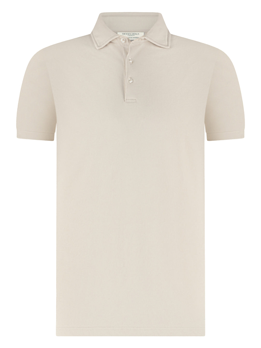 Seven Dials polo COLT-96% katoen, 4% elasthaan-HEREN POLO'S & T-SHIRTS-Beige