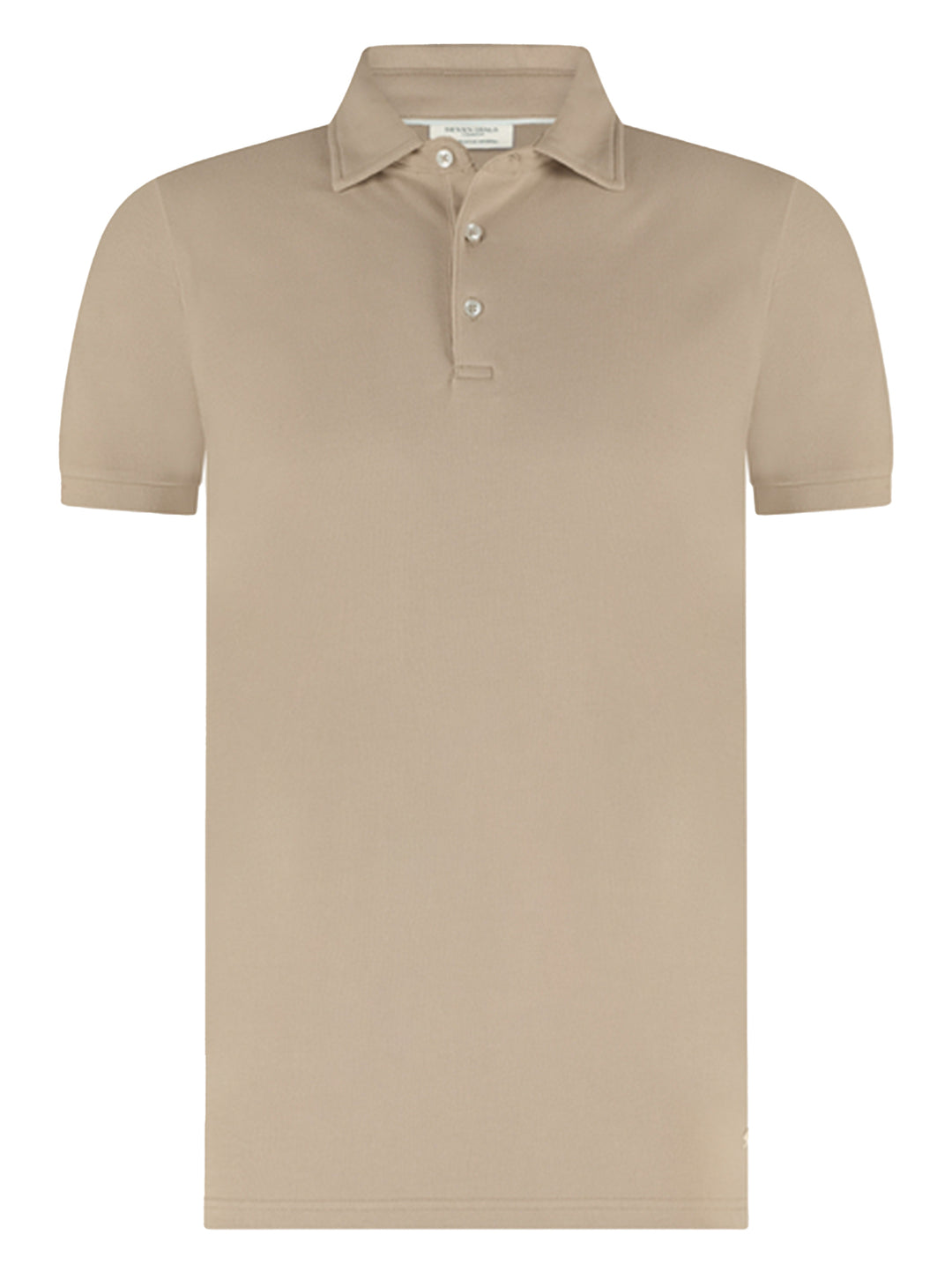 Seven Dials polo COLT-96% katoen, 4% elasthaan-HEREN POLO'S & T-SHIRTS-Beige