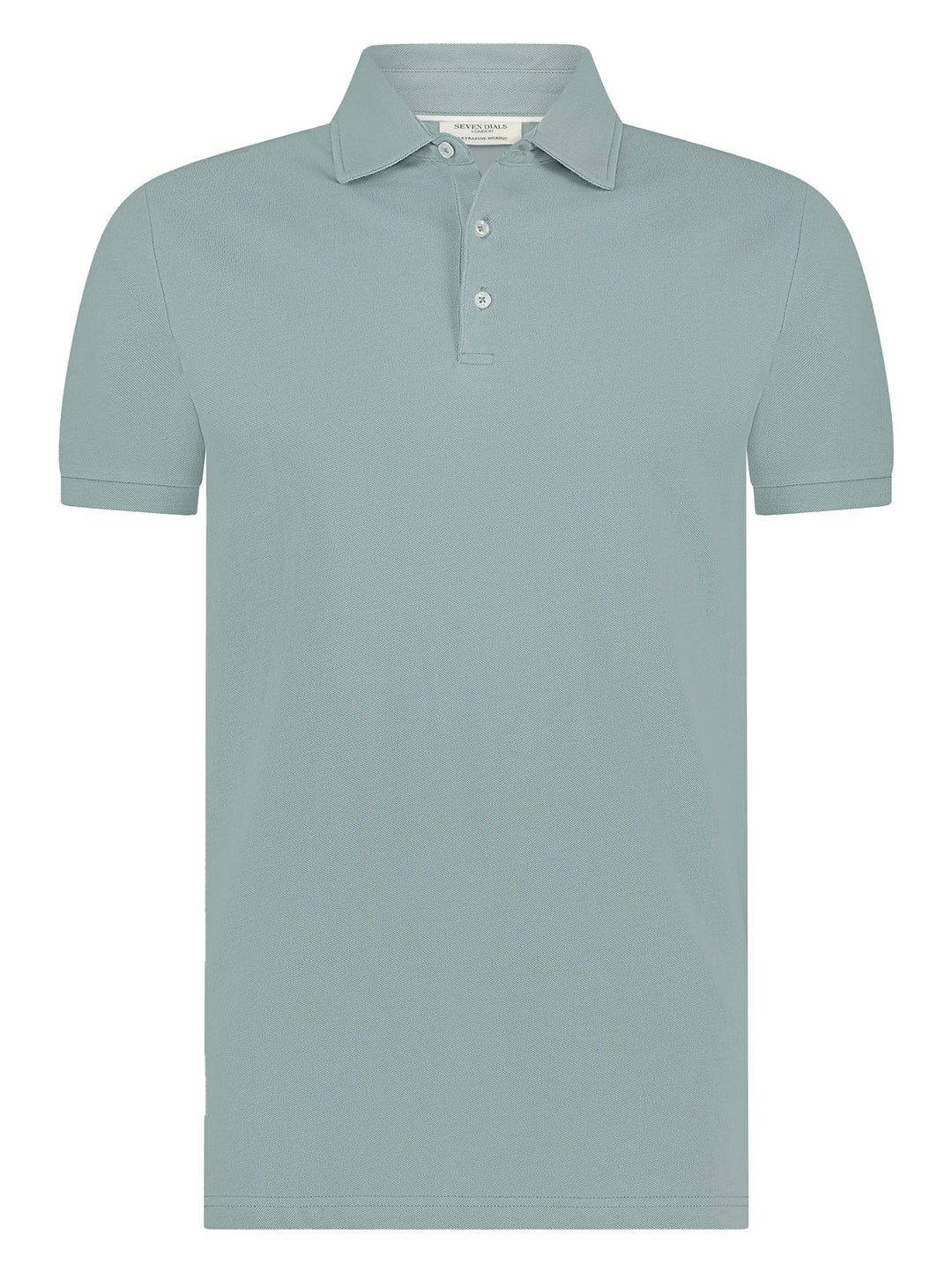 Seven Dials polo COLT-96% katoen, 4% elasthaan-HEREN POLO'S & T-SHIRTS-Groen