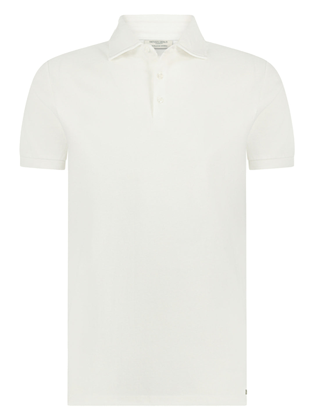 Seven Dials polo COLT-96% katoen, 4% elasthaan-HEREN POLO'S & T-SHIRTS-Wit