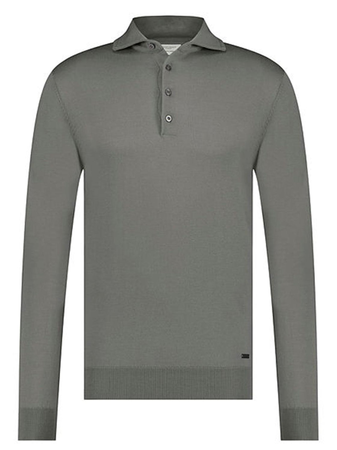 Seven Dials polo COOPER-100% wol-HEREN TRUIEN & VESTEN-Grijs
