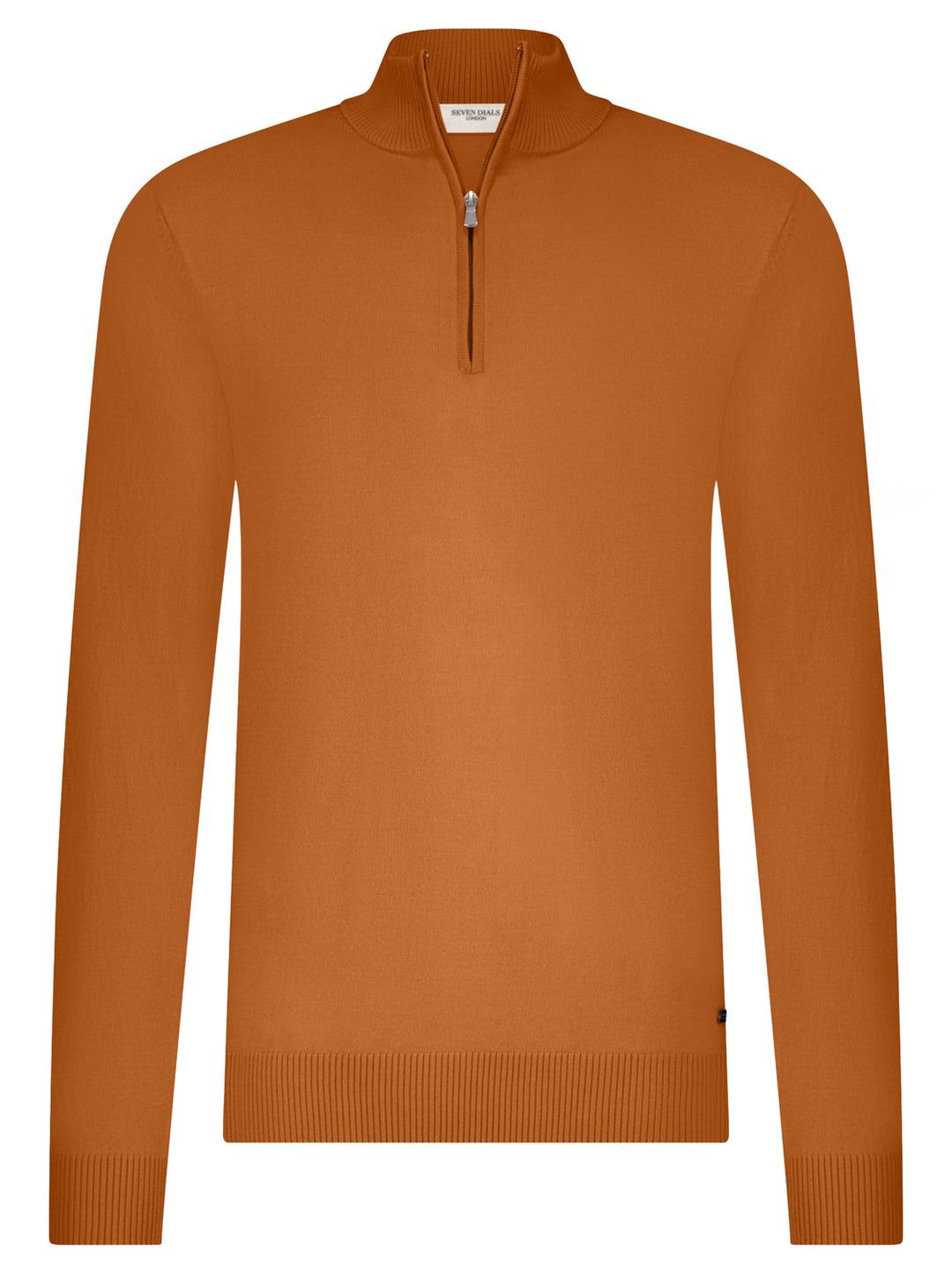 Seven Dials Saul Half Zip – Bruin-100% merino wol-HEREN TRUIEN & VESTEN-Bruin