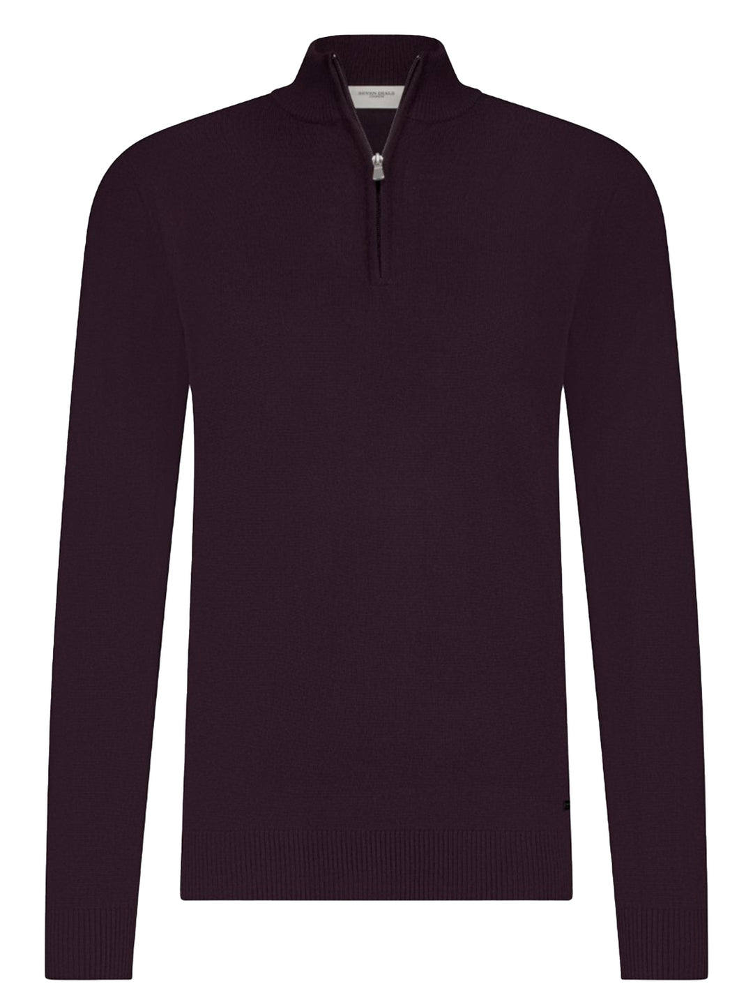 Seven Dials Saul Halfzip Trui – Rood-100% wol-HEREN TRUIEN & VESTEN-Rood