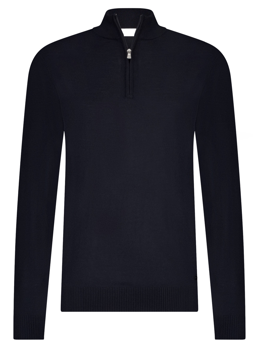 Seven Dials Saul Merino Half Zip – Blauw-100% merino wol-HEREN TRUIEN & VESTEN-Blauw