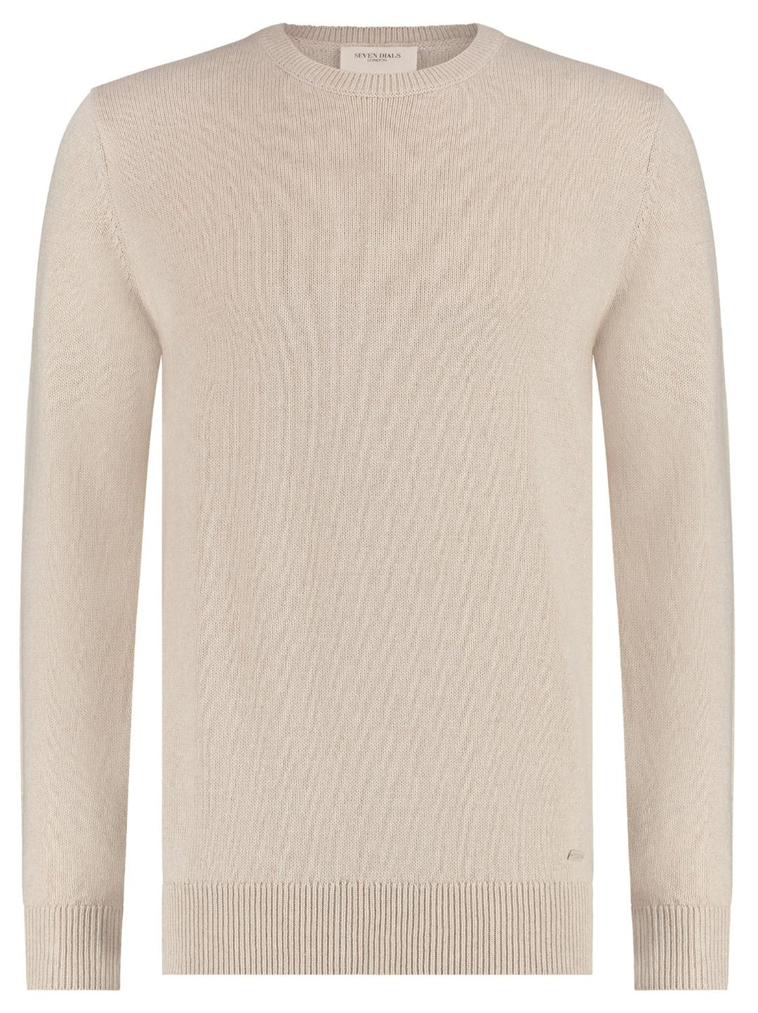 Seven Dials SPEAR trui-36% linnen, 44% katoen, 20% polyamide-HEREN TRUIEN & VESTEN-Beige