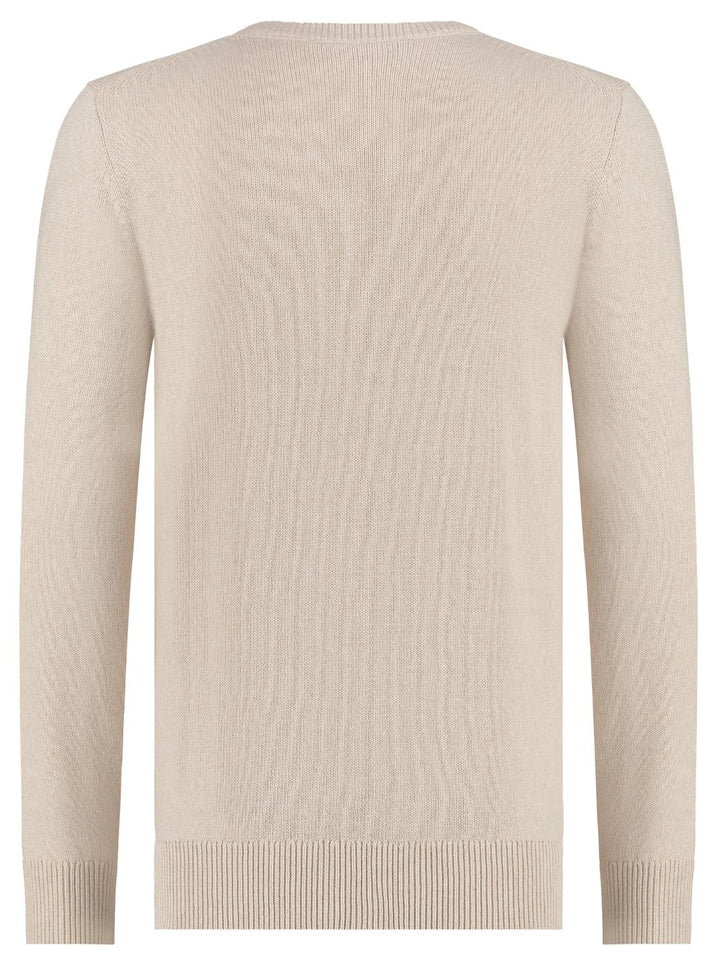 Seven Dials SPEAR trui-36% linnen, 44% katoen, 20% polyamide-HEREN TRUIEN & VESTEN-Beige