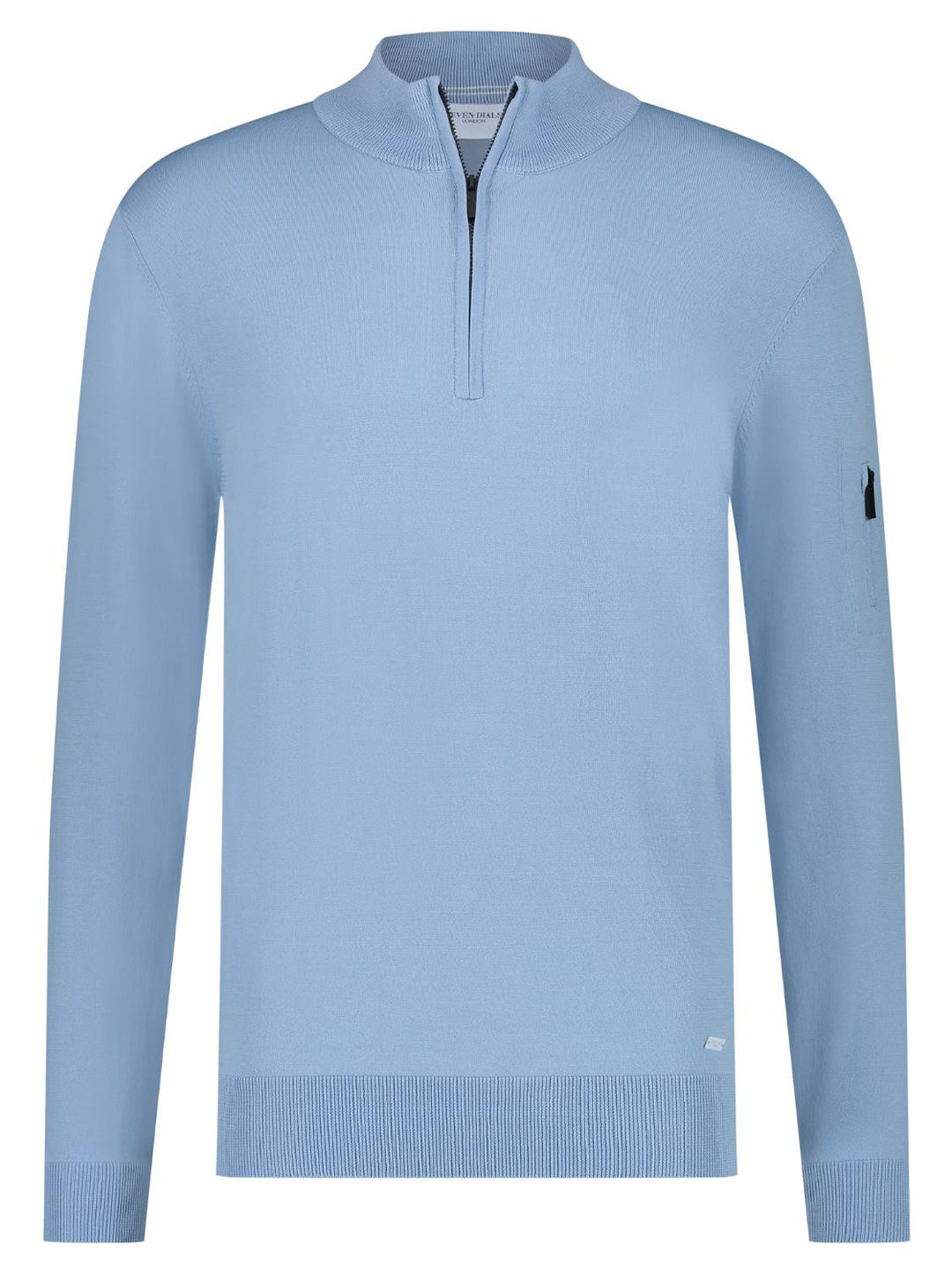 Seven Dials SPIKE halfzip-65% viskose, 35% polyamide-HEREN TRUIEN & VESTEN-Blauw